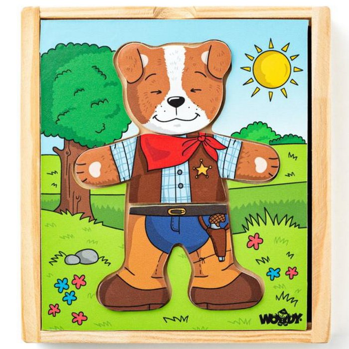 Woody Šatníková skriňa Psík, 18 dielov
