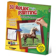3D reliéfny obrázok - Islandský kôň