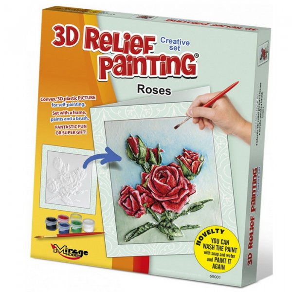 3D reliéfny obrázok - Rúže, prianie
