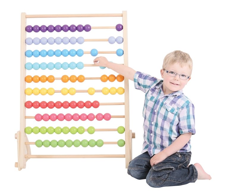Bigjigs Toys Obrovské drevené počítadlo MAXI, 91 cm