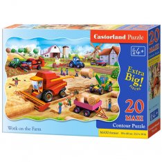 Castorland Puzzle Práca na farme, 20 dielikov