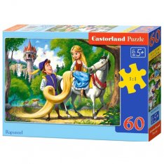 Castorland Puzzle Rapunzel na koni, 60 dielikov