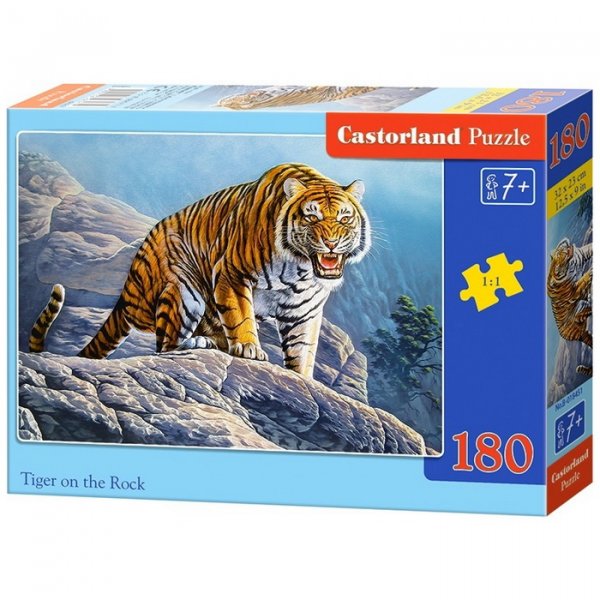 Castorland Puzzle Tiger na skale, 180 dielikov
