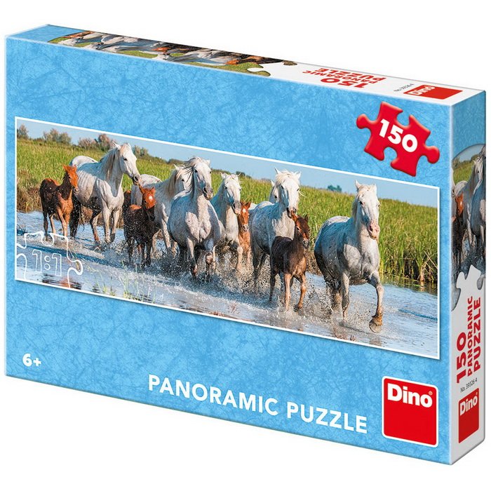 Dino Puzzle Camargské kone panoramic, 150 dielikov