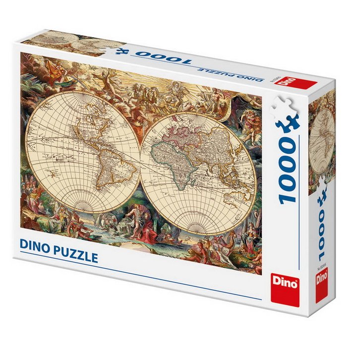Dino Puzzle Historická mapa, 1000 dielikov