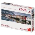 Dino Puzzle Rybárska dedina panoramic, 2000 dielikov