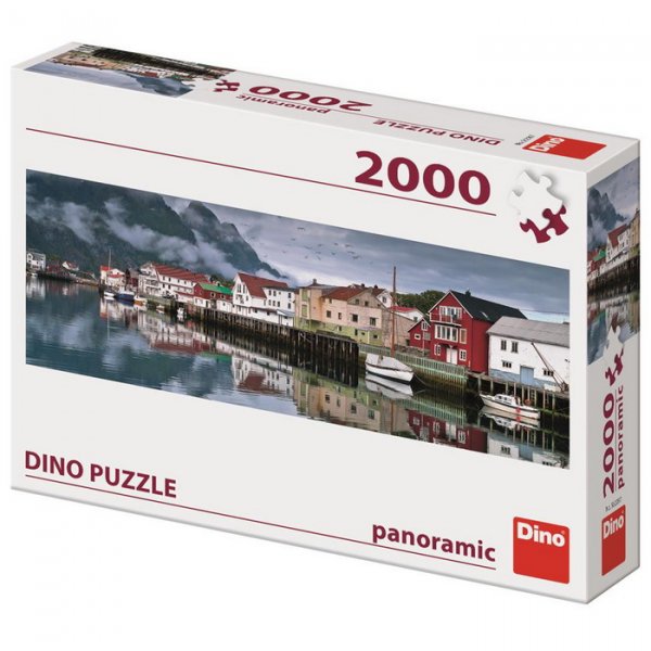 Dino Puzzle Rybárska dedina panoramic, 2000 dielikov