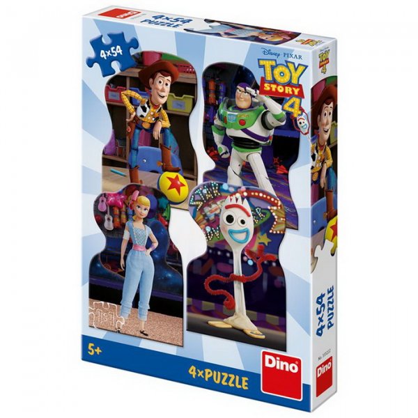 Dino Puzzle Toy Story Kamaráti, 4x54 dielikov