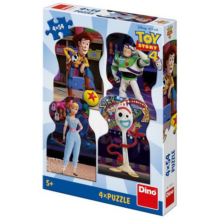 Dino Puzzle Toy Story Kamaráti, 4x54 dielikov