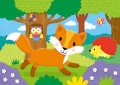 GALT Puzzle sada 4v1 V lese