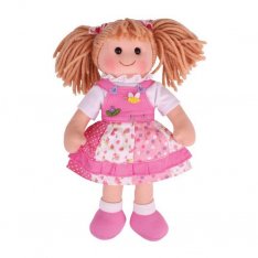 Bigjigs Toys Látková bábika Hayley, 34 cm