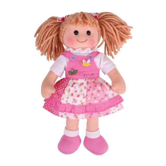 Bigjigs Toys Látková bábika Hayley, 34 cm