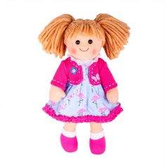 Bigjigs Toys Látková bábika Maggie, 34 cm