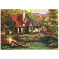 Dino Puzzle Chata pri jazere, 500 dielikov