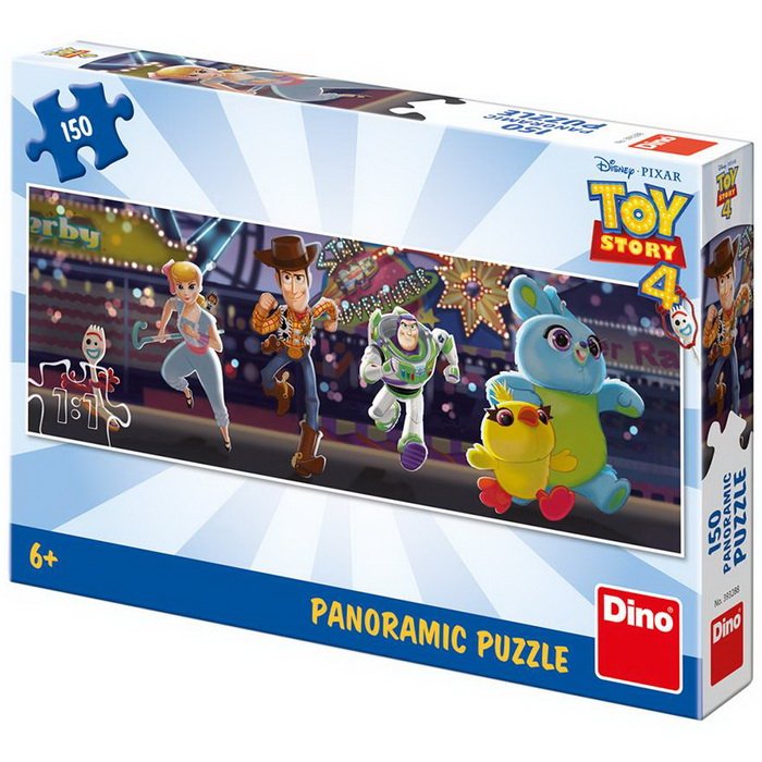 Dino Puzzle Toy Story 4: Útek panoramic, 150 dielikov