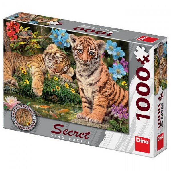 Dino Puzzle Tigríky secret collection, 1000 dielikov