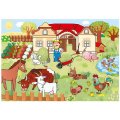 Dino Puzzle Zvieratká na statku, 100 XL dielikov