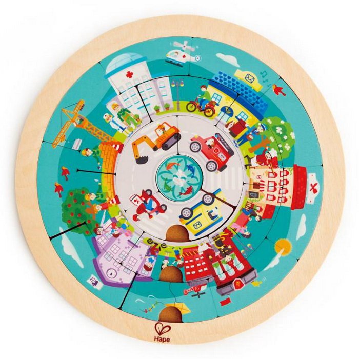 Hape Puzzle Povolania v kruhu, 20 dielikov