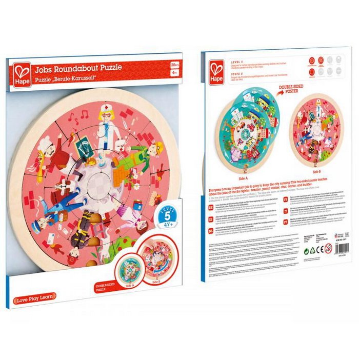 Hape Puzzle Povolania v kruhu, 20 dielikov