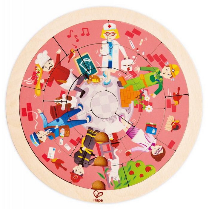 Hape Puzzle Povolania v kruhu, 20 dielikov