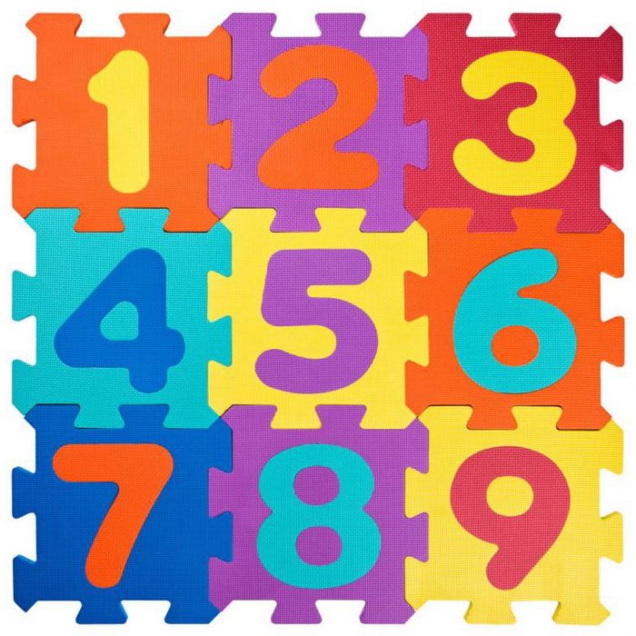 Plastica Podlahové penové puzzle Čísla, 18 dielov