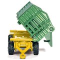 SIKU 1843 Traktor John Deere s predným nakladačom a prívesom, 22 cm