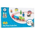 Bigjigs Toys Moja prvá vláčiková dráha, 20 ks