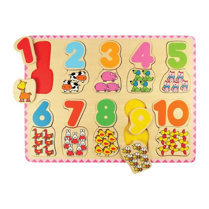 Bigjigs Toys Počítacie puzzle