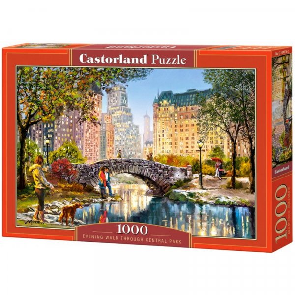 Castorland Puzzle Večerná prechádzka v Centrál Parku, 1000 dielikov