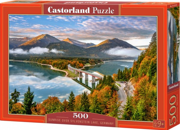 Castorland Puzzle Sylvenstein jazero - Nemecko, 500 dielikov
