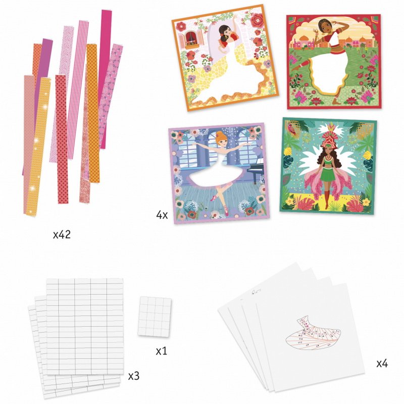 Djeco Kreatívny papier - Tanečnice