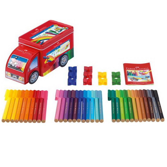Faber Castell Fixky s klipom v kamióne, 33 ks