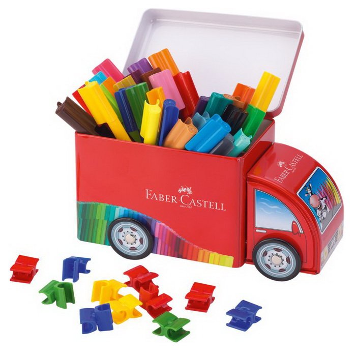 Faber Castell Fixky s klipom v kamióne, 33 ks