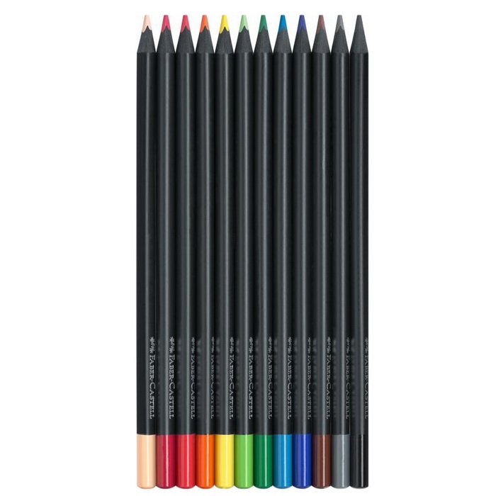 Faber Castell Pastelky Black Edition, 12 ks