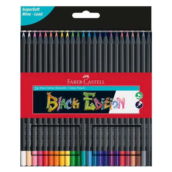 Faber Castell Pastelky Black Edition, 24 ks