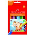 Faber Castell Pastelky Triangulár farebné JUMBO, 12 ks