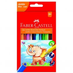 Faber Castell Pastelky Triangulár farebné JUMBO, 24 ks