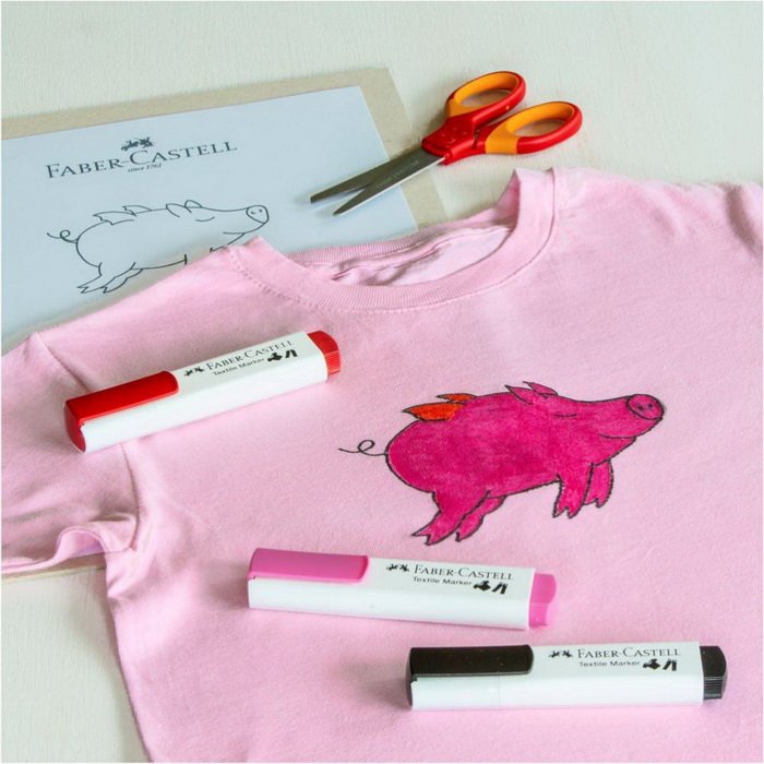 Faber Castell Popisovače na textil Baby Party, 5 ks