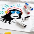 Faber Castell Popisovače na textil základné farby, 5 ks