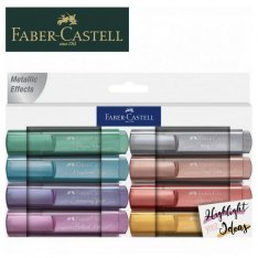 Faber Castell Zvýrazňovač Metallic 1546, 8 farieb