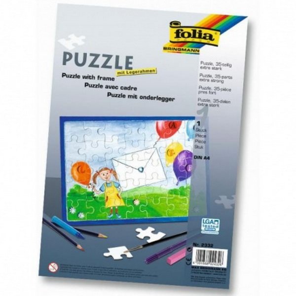 Folia Puzzle pre vlastnú výrobu s rámčekom, 35 dielikov