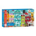 Hape Puzzle Animované mestečko v pohybe, 49 dielikov