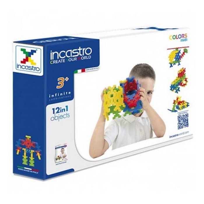 Incastro Stavebné kocky Colors Midi 60 dielikov