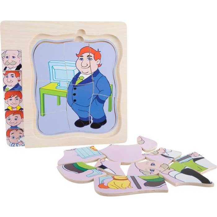 Small Foot Puzzle Životný vývoj muža