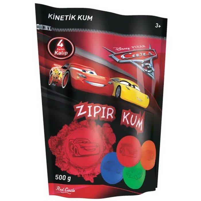 Red Castle Cars Kinetický piesok v sáčku - Červený 500g