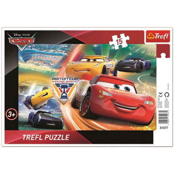 Trefl Puzzle Cars: Boj o víťazstvo, 15 dielikov