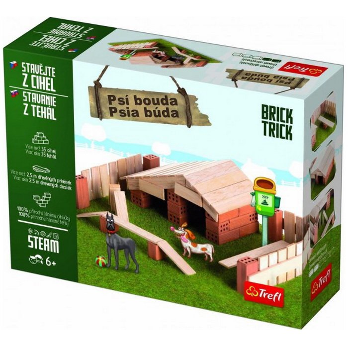 Trefl Stavajte z tehál - Psia búda, 35 ks