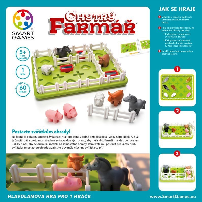 Smart Games Chytrý farmár, 60 rébusov