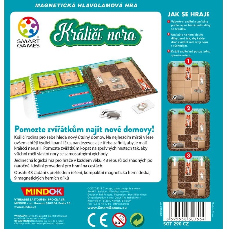 Smart Games Králičia nora, 48 rébusov