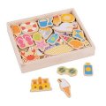 Bigjigs Toys Drevené magnetky Prázdniny pri mori, 35 dielikov